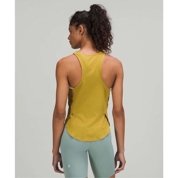 Lululemon Lightweight Stretch Reflect Running Tank Top Auric Gold Size 6 W1DHIS - Picture 2 of 9